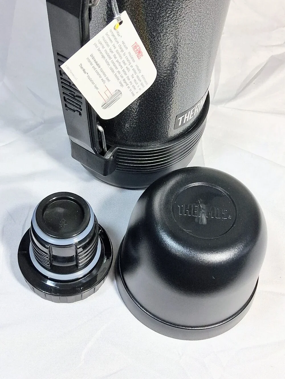 Thermos Vintage Stainless Steel 2570P Temp. Retention Vacuum Bottle in Box
